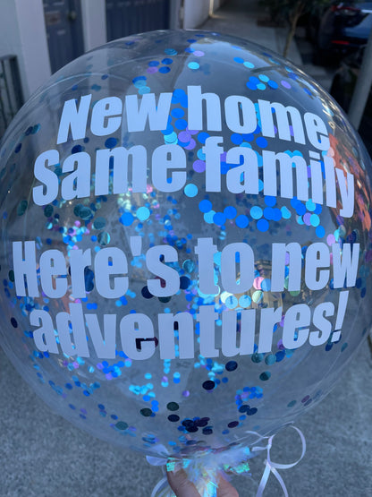 Bubble Balloons - Customised (Clear Bubble Balloon) Good Luck