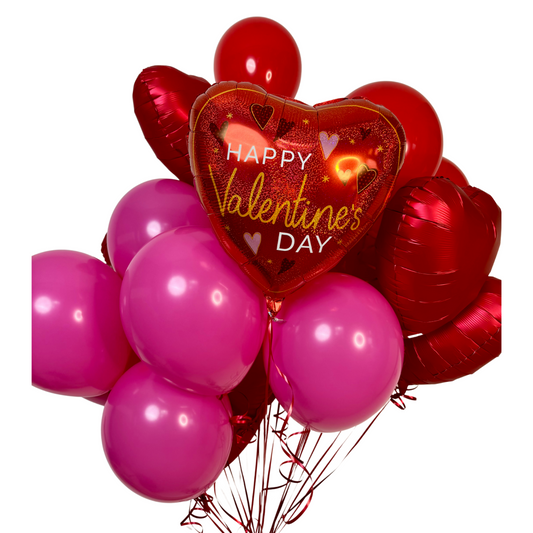 Valentine's Day Jumbo Balloon Bouquet