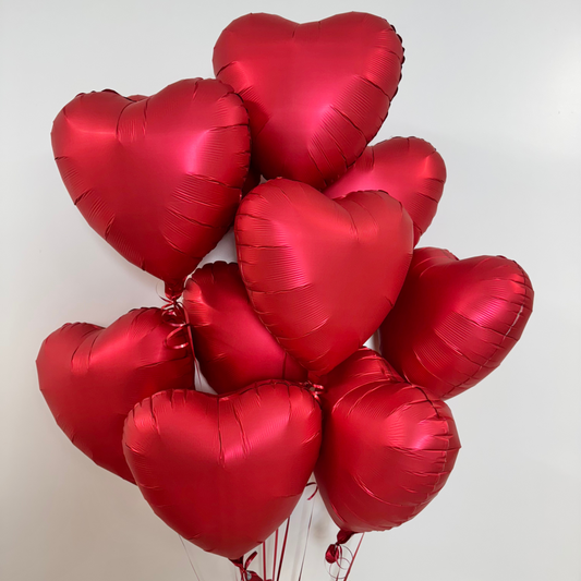 Valentine’s Red Love Heart Balloon Bouquet