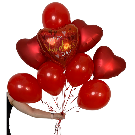 Valentine’s Red Balloon Bouquet