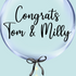 Bubble Balloons - Customised (Clear Bubble Balloon) Congratulations