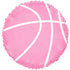 Pink Basketball Foil Balloon
