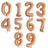 Large Number Balloon and 7 latex balloons