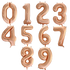 Large Number Balloon and 3 latex balloons