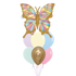 Whimsical Rainbow Butterfly Balloon Bouquet