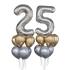 25th Birthday Balloon Set – Number Foils & 12 Latex Balloons