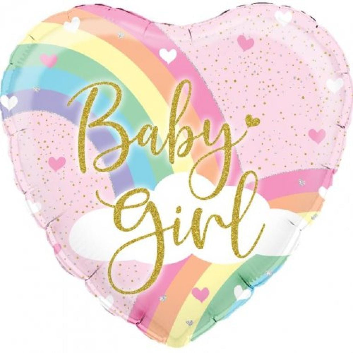Pastel Rainbow Baby Girl Balloon