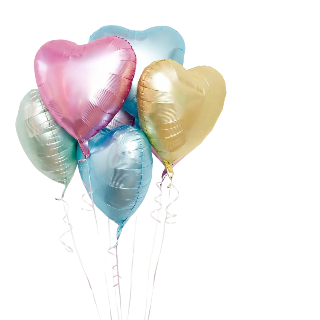 Love Heart Bouquet Pastel Colours