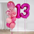 Personalised Bubble Balloon with 2 Large numbers and 8 latex balloons - the Leila Bouquet