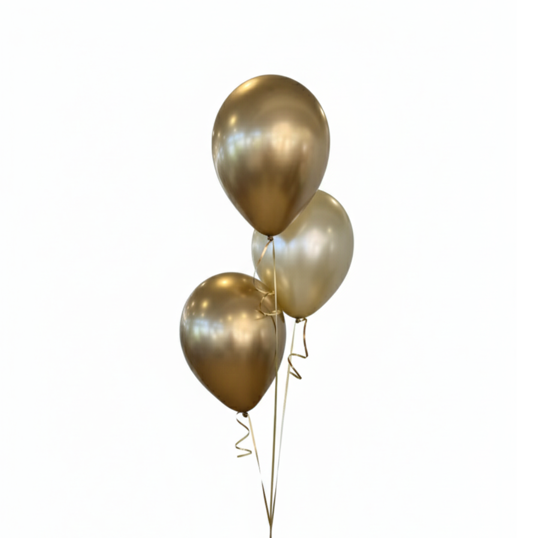 3-latex bunch in shades of gold