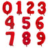 Red - Large Number 86cm
