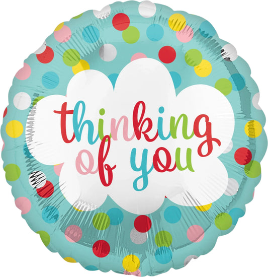 Thinking Of You Dots Foil Balloon