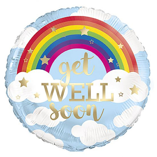 Get well soon 45cm helium filled foil balloon