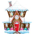 Gingerbread House 93cm foil helium filled