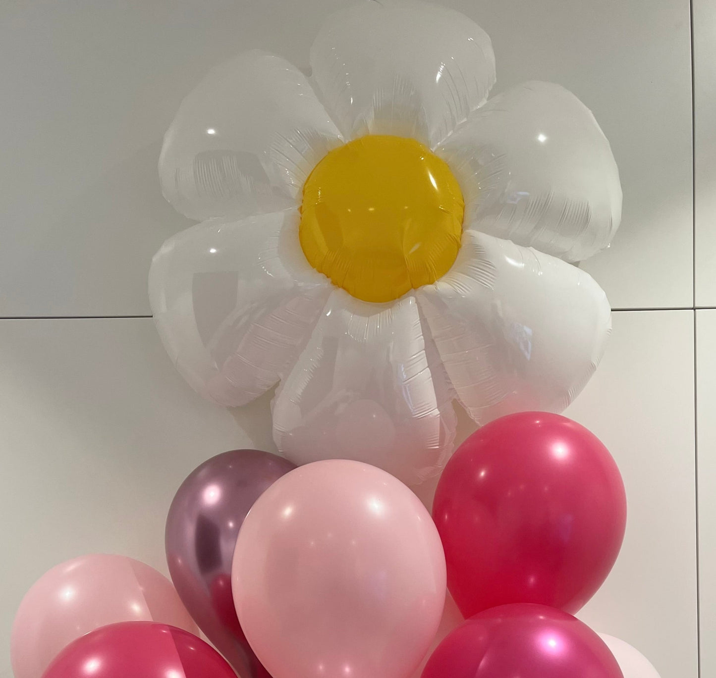 Daisy and 6 latex balloons