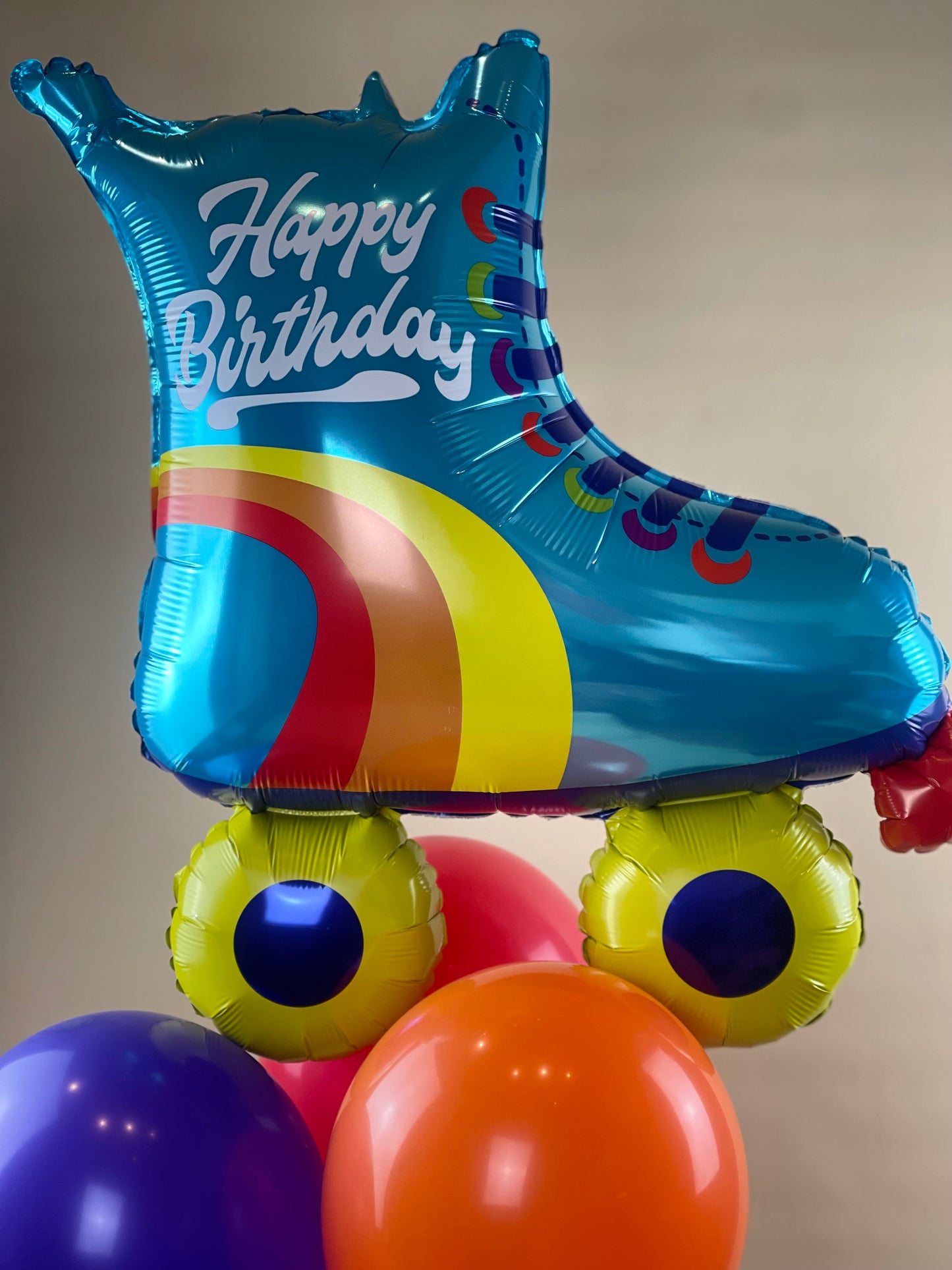 Roller Skate Balloon - Aqua