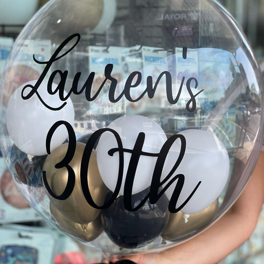 Custom - Personalised Clear 60cm Bubble Balloon