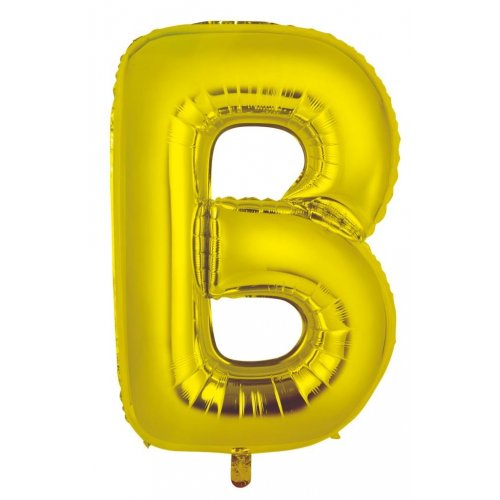 Gold Letter B Balloon - 86cm