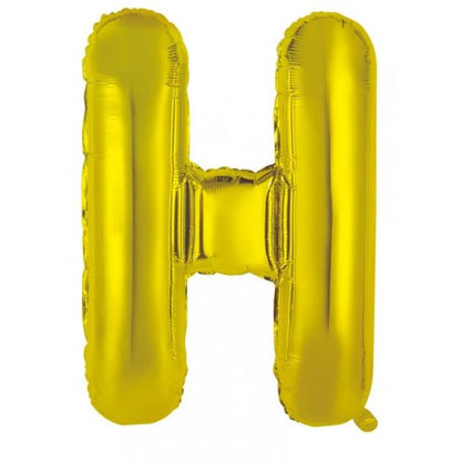 Gold Letter H Balloon - 86cm