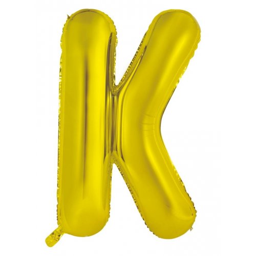 Gold Letter K Balloon - 86cm