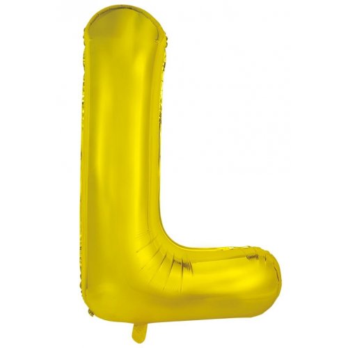 Gold Letter L Balloon - 86cm