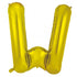 Gold Letter W Balloon - 86cm