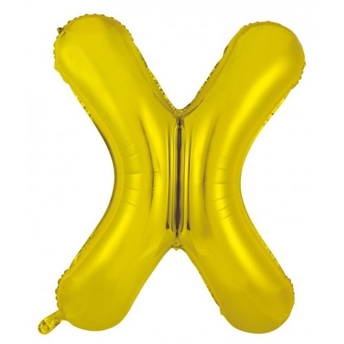 Gold Letter X Balloon - 86cm