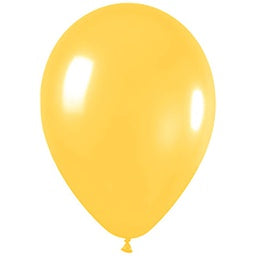 Metallic Yellow Latex Balloon