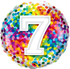 Number 7 - 45cm helium filled balloon