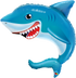 Smiling Shark 92cm foil helium balloon