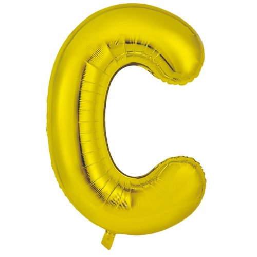 Gold Letter C Balloon - 86cm